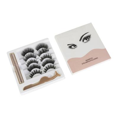 China Wholesale Waterproof 3D Mink Eyelashes Packing Boxes Custom Logo Magnet Lashes for sale