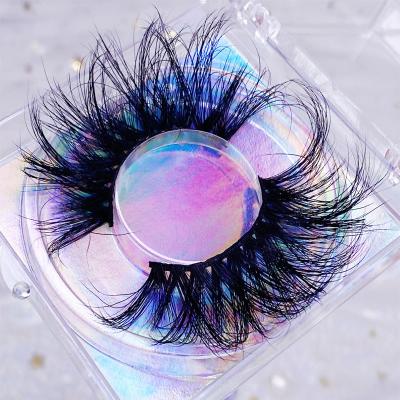 China Mink Fur 100% Natural Soft 25mm False Eyelashes Wholesale Private Label Customize Real Lashes 3D Mink Eye Packaging for sale