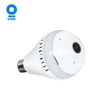 China NIGHT VISION V380-D3 3MP Newest Cheap Price 1080P 360 Degree Bulb IP Indoor Wifi Panoramic Camera for sale