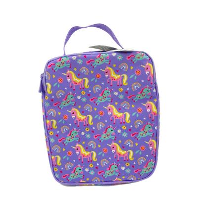 China Gold Waterproof Supplier Customized Size Customized Little Pony Purple Lunch Bags Insulated Wholesale for sale