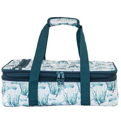 China New Design Waterproof Fashionable Custom Expandable Polyester Carrier Cooler Bag With Fashion Printing for sale