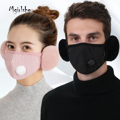 China Mgirlshe 2021 Outdoor Activities Washable Reusable Face Mask With Valve Winter Rose Face Masking For Women Men Cycling Wear Girls Earmuffs for sale