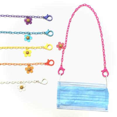 China WholesaleAcrylic Glass Accessories Cute Facemasking Chain Accessories Soft Strings Necklace Chain Holder for sale