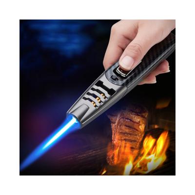 China Contemporary Cigar Lighter BBQ Use Outdoor Butane Gas Metal Refillable Lighter or Kitchen Cooking Lighter for sale