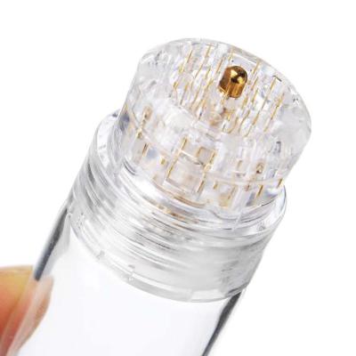 China Anti-puffiness HN20 needle gold derma stamp 20 pin titanium titanium microneedling hydra stamp for sale