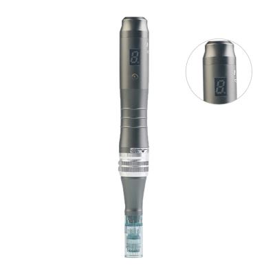 China Electric Derma Pen 6 Levels Anti-puffiness Digital Derma Pen M8 Dr.pen with 11/16/24/36/42 Round Nano Needles for sale