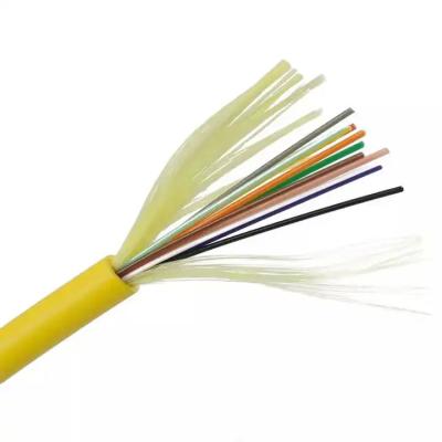 China Low Smoke Halogen Free 4-12 Core GJFJH Fiber Cable / Indoor Armored Fiber Optic Cable GJFJH53 for sale