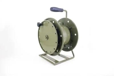 China PDLC Fiber Cable Drum Portable Plug Extension Reel Tacical Fiber Retractable Cable Reel for sale