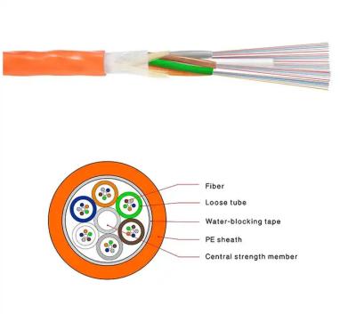 China GCYFTY 24 Stranded Air Blown Micro Cable , Outdoor Loose Tube Cable Micro Duct Installation for sale