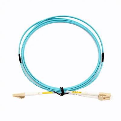 China FTTH Fiber Optic Jumper LC-LC OM3 Duplex 3m 5m Fiber Optic Patch Cord Multimode for sale