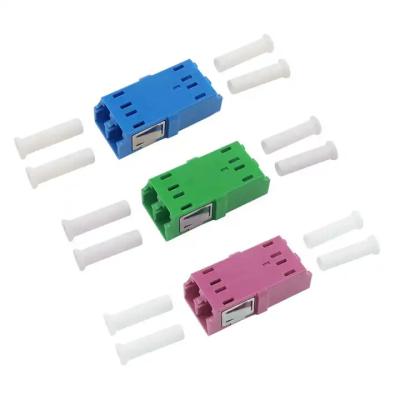 China LC/UPC To LC/UPC Single Mode Fiber Optic Adapter Coupler LC Duplex Fiber Optic Adapter for sale