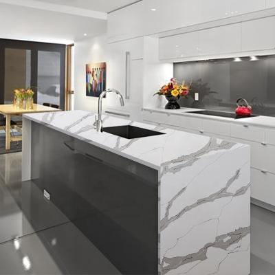 China China Skyline Quartz Kitchen Countertops Price Artificial Solid Outdoor Prefab Stone Against Vanity Pollution for sale