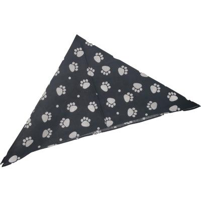 China Fashion Flowers Cat Dog White Paw Fashion Head Scarf Wrap Headscarf Custom Printed Square Bandanas for sale