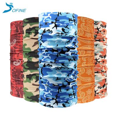 China For Out Door Activity and Promotion Polyester Multifunctional Bandana Face Tube Headwear Headwear Seamless Neck Cuff for sale