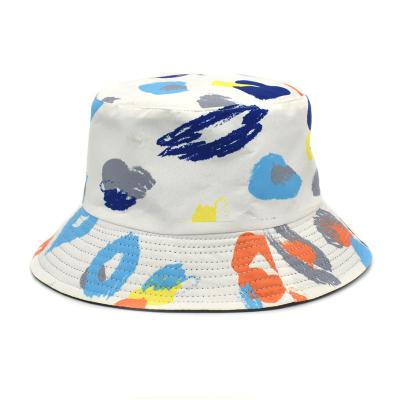 China Custom High Quality Picture Cotton Screen Printing Basin Cap Bucket Hat For Women for sale