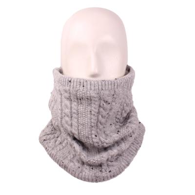 China Karting/Motoring/Skiing Winter Warmer Double-layer Neck Warmer Thick Knitted Fleece Neck Warmer Soft Neck Muff for sale