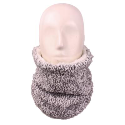 China Karting/Motoring/Skiing Winter Warmer Double-layer Neck Warmer Thick Knitted Fleece Neck Warmer Soft Neck Muff for sale