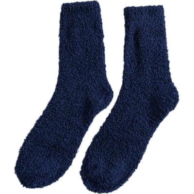 China Sustainable Warm Slipper Socks Super Soft Home Floor Sleep Comfortable Microfiber Socks for sale