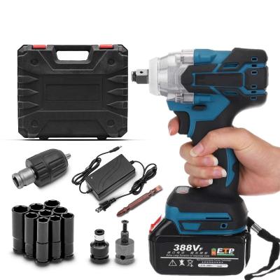 China Competitive Portable Rechargeable Brushless Electric Wrench MVM 21V Electric Power Tool Impact Wrench for sale