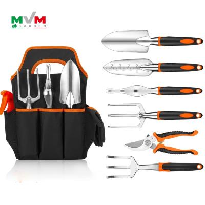 China Hot Selling 6 Pieces Stainless Steel Portable Garden Work MVM Garden Tool Kit Hot Selling Multi Function Garden Tool Kit for sale