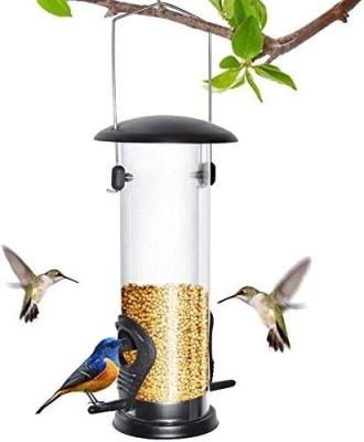 China OEM non-auto tube wild bird feeders, squirrel proof hanging wild bird feeder for mix seed mixes, detachable outdoor bird feeder for sale