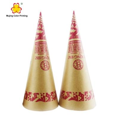 China New Products Fashionable Disposable Ice Cream Paper Cone Sleeve Paper Cone Sleeve Making Machine Price for sale