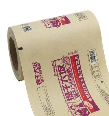 China Food Grade Kraft Lamination Moisture Proof Packaging Paper Film Roll for sale