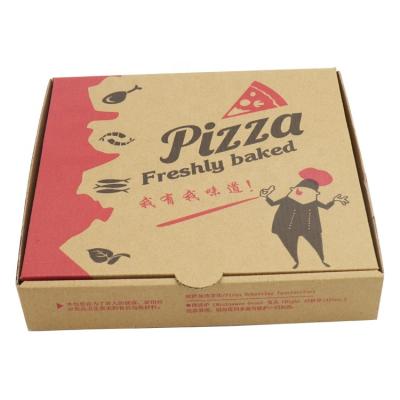 China New Product Hot Recyclable Custom Wholesale White Corrugated Pizza Box Brown Corrugated Paper Pizza Box for sale