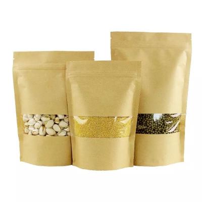 China Manufacturer Recyclable Supply Directly Stand Up Food Grade Packaging Kraft Paper Bag for sale