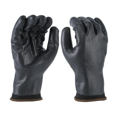 China Grip Breathable Coated Firm Gloves Work Volume-Nitrile-Coated-Gloves Gray Coating Extended Long Glove Bulk White Nitrile for sale