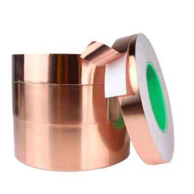 China Industrial High Temperature Resistant Conductivity Copper Tape Conductive Copper Tape Roll 5mm Copper Tape for sale