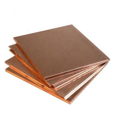 China Industrial Supplies C26800 C27200 Copper Plate C10100 Customized Thickness Red Copper Plate Price for sale