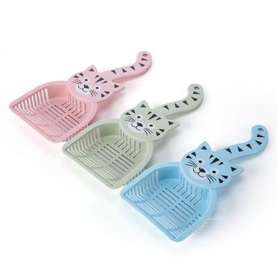 China Stocked Cat Litter Scoop Plastic Pets Poop Scooper for sale