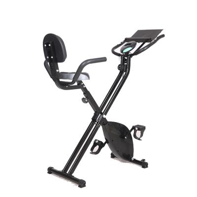 China Hot Sale X Home Indoor Foldable Equipment Magnetic Use Exercise Bike For Home Gym With PROTECTIVE Rack Backrest for sale