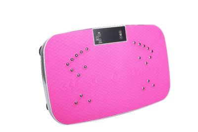 China Wholesale Light Pink Home Use Fitness Equipment Body Massage Exercise Machine Crazy Fit Vibration Plate for sale