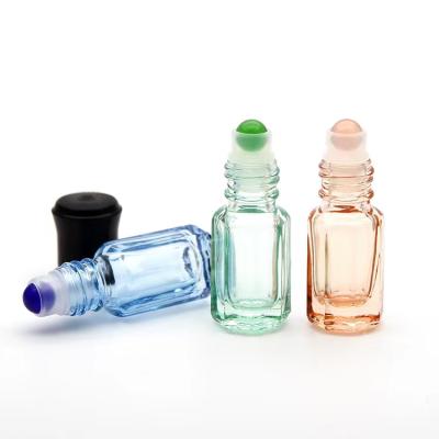 China High quality wholesale 3ml/6ml/10ml/12ml personal care octagonal shanpe empty roll on perfume oil bottle for sale