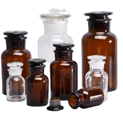 China Medicine Wholesale Brown Clear Crimp High Quality Reagent Bottle for sale