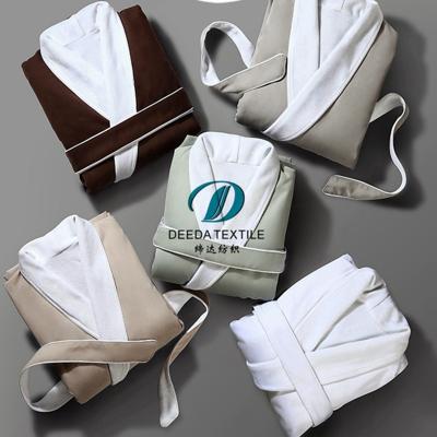 China Deeda Factory Luxury Quality Five Star Hotel Adults Breathable Bathrobe for sale