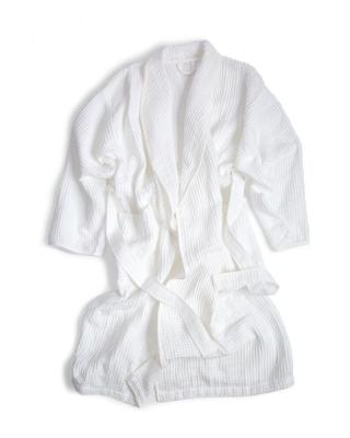 China Factory 100 Breathable Cotton Deeda Waffle Single Hotel Bathrobe for sale