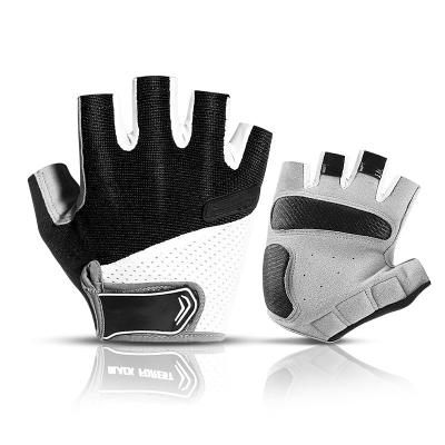 China New Half Finger Outdoor Sports Cycling Short Finger Gloves Men Breathable Fitness Cycling Half Finger Gloves for sale