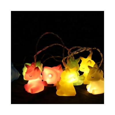 China / Cozy Colorful Unicorn Kids Babyroom Decoration Led Night String Light for sale