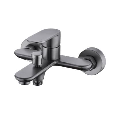 China Ningshing Modern Brass Black Mixer Taps Kitchen Faucet , Water Faucets Basin Black for sale