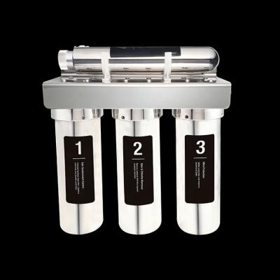 China Household Ningshing OEM Chamber Commercial 3 to 7 Stage Stainless Steel RO Water Purifier Filter with UV PP CTO UF Cartridges for sale