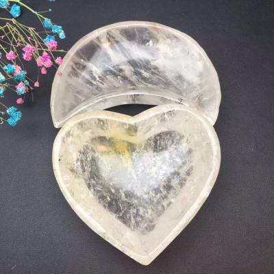 China Wholesale Natural Rock Gemstone Quartz Amethyst Rose Quartz Heart Moom Crystal Clear Bowl from China for sale