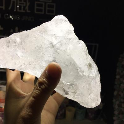 China China Aura Crystal Cluster Natural, Clear Rock Rainbow Quartz Cluster Crystal Night Light for sale