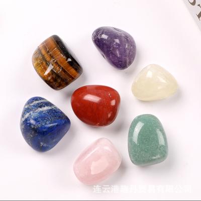 China Natural Balance 7 Chakra Crystal Stones Healing Set Palm High Quality Raw Energy Reiki From China for sale