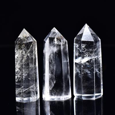 China Natural Cut Clear Quartz Crystal Points Terminated Healing From China for sale