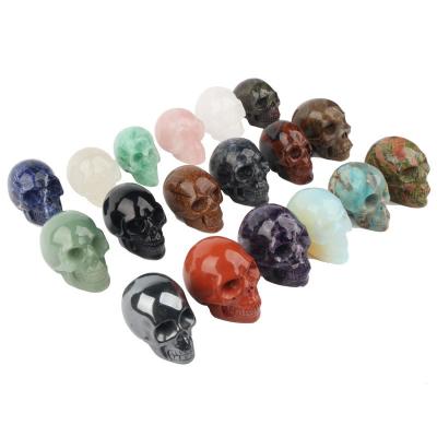 China China Wholesale Hot Sale Natural Raw Rough Gemstone Crystal Quartz Carved Skull Rock Healing for sale