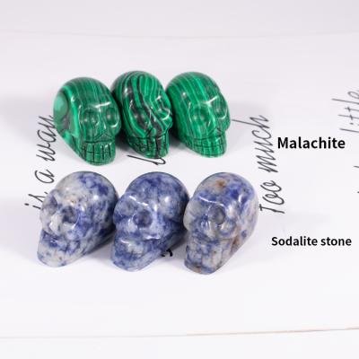 China China Crystal Healing Stones Labradorite Loose Stone Carving Crystal Skulls for sale