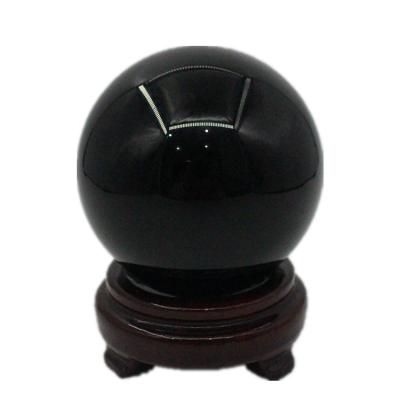 China China Natural Obsidian Black Quartz Stone Ball Healing Crystal Sphere For Home Decoration for sale